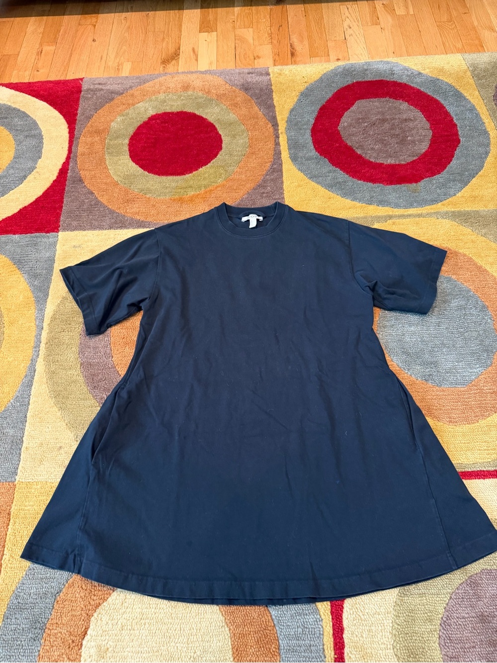 cos a line shirt dress | Dresses | Cos Aline Mini Tshirt Black Oversized 0 Cotton Womens Size Small line dress is a Size:7XL cos denim shirt dress march-1 Beaded Backless Dress With